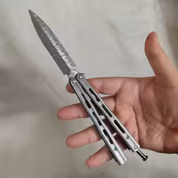 چاقوی پروانه ای طرح دمشقی