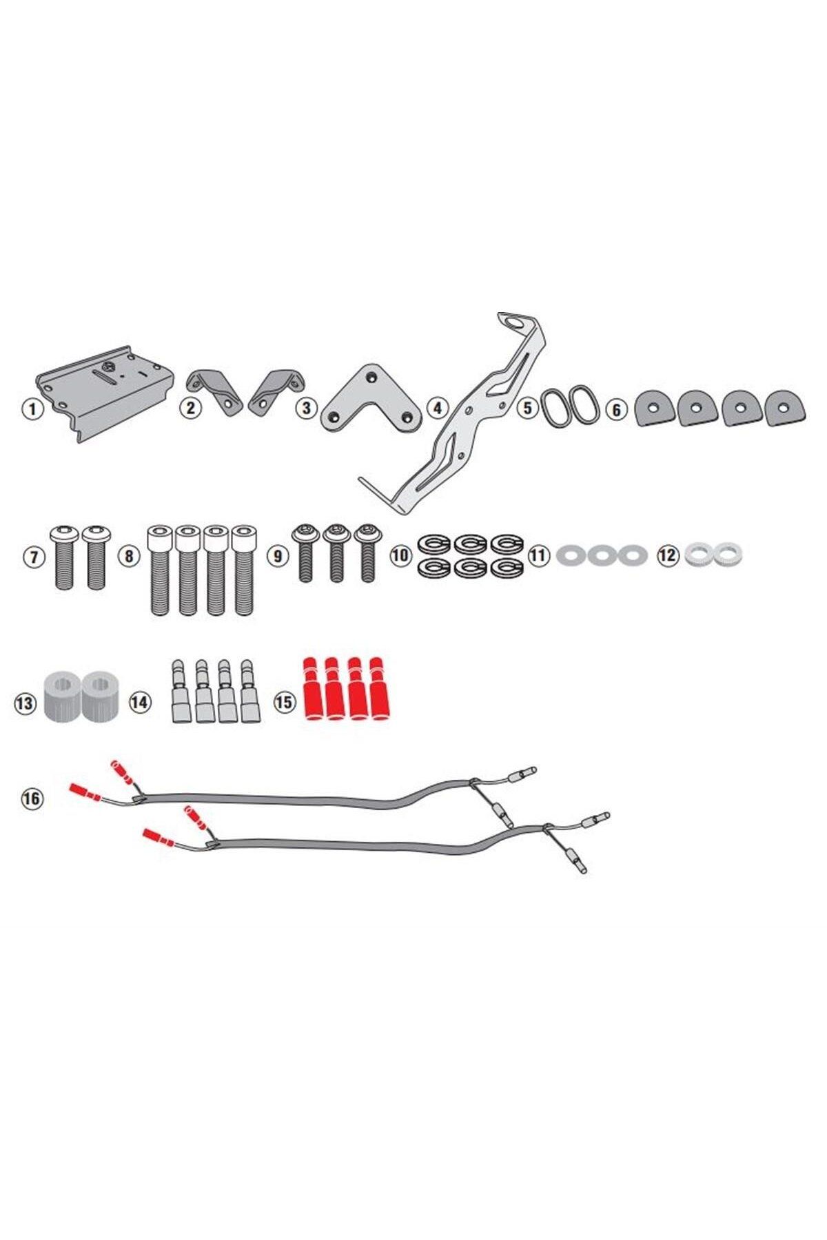 کیف موتورسیکلت 1165KIT HONDA CB 1000 R 18 20 کیت اتصال حامل کیسه جانبی Givi