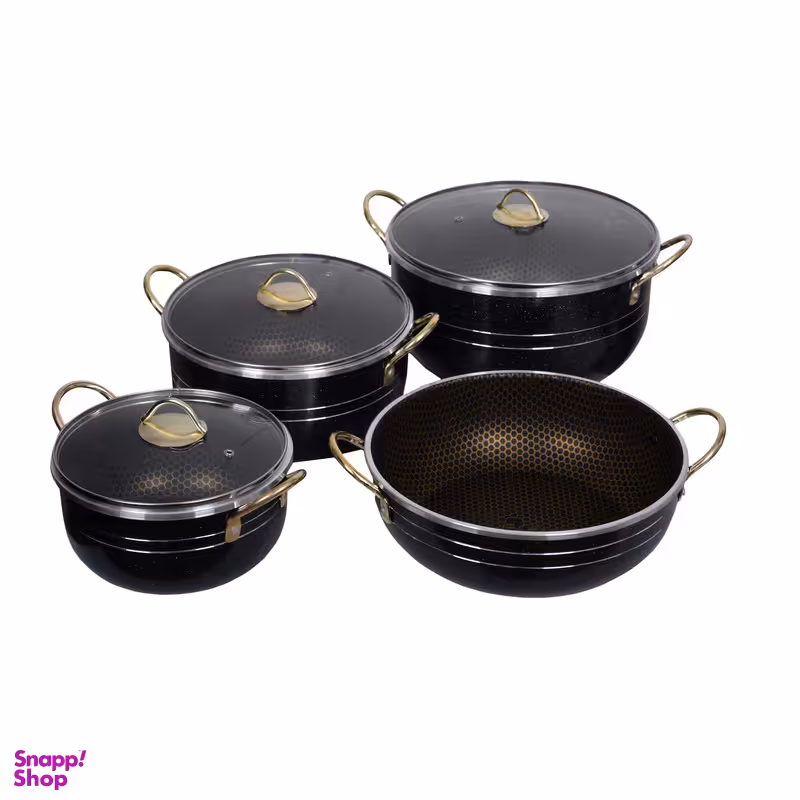 سرویس پخت و پز 7 پارچه هلنا مدل زنبوری