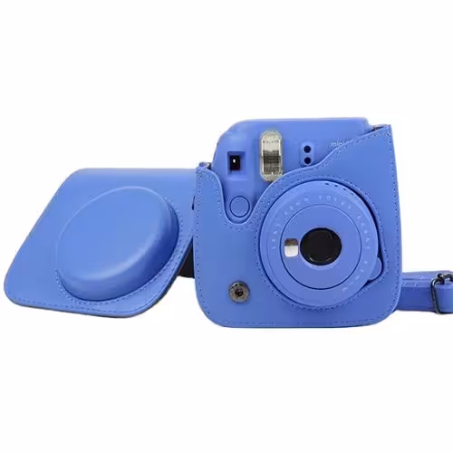 کیف چرمی دوربین فوجی فیلم مناسب FujiFilm Instax mini 9/8 Cobalt Bag
