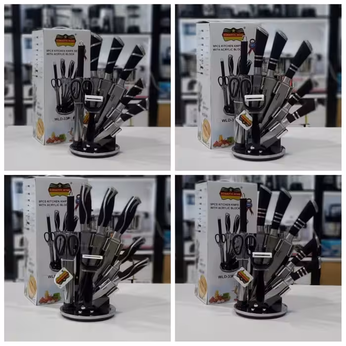 سرویس کارد و ساطور 9 پارچه رومانتیک هوم Romantic Home