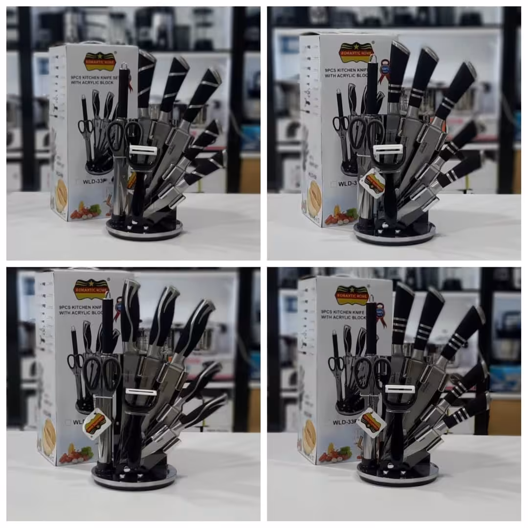 سرویس کارد و ساطور 9 پارچه رومانتیک هوم Romantic Home