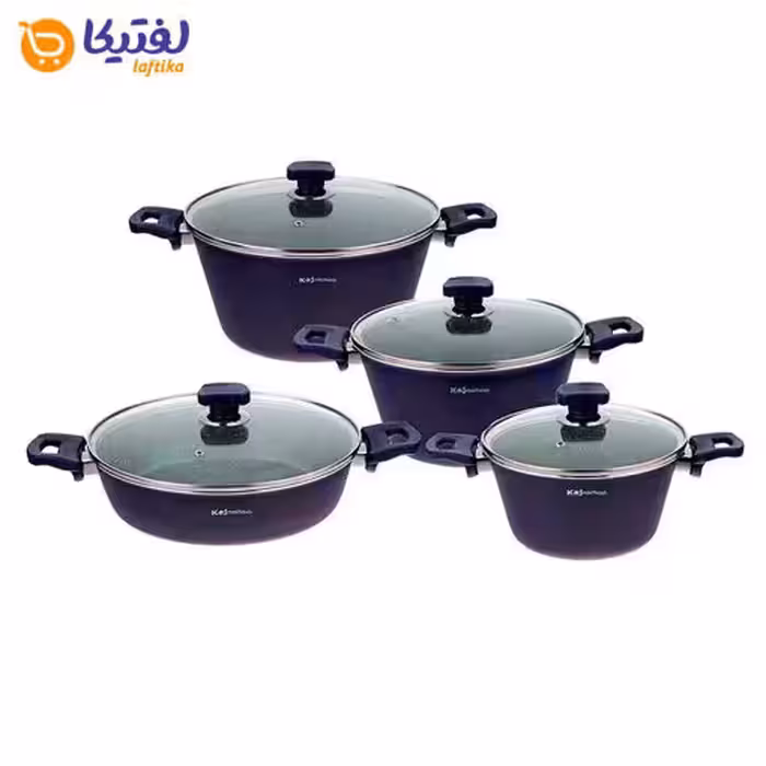 سرویس قابلمه کاج نچسب نورا 8 پارچه