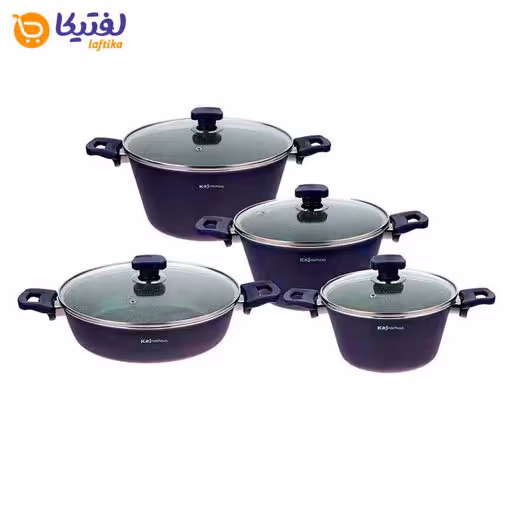 سرویس قابلمه کاج نچسب نورا 8 پارچه