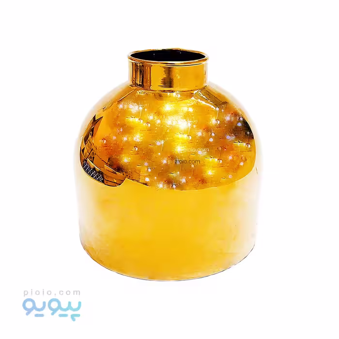 گلدان تپل طلایی آبکاری PVD