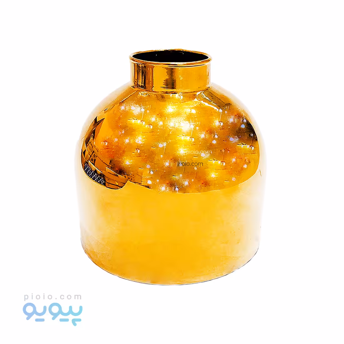 گلدان تپل طلایی آبکاری PVD