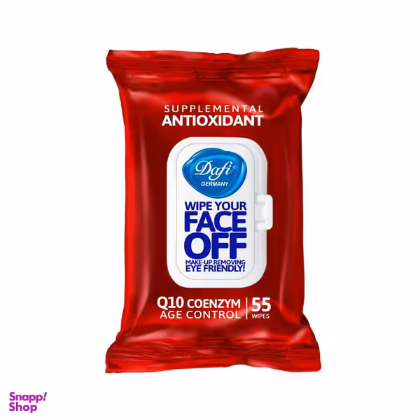 دستمال مرطوب دافی (Dafi) مدل Anti Oxidant بسته 55 عددی