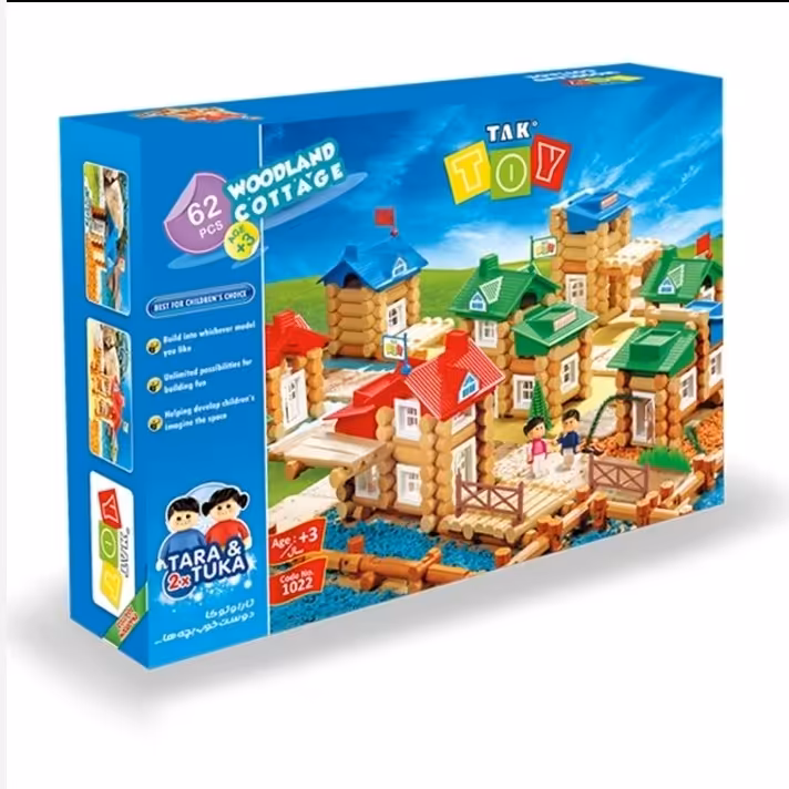 بازی ساختنی تک توی مدل خانه جنگلی62 قطعه