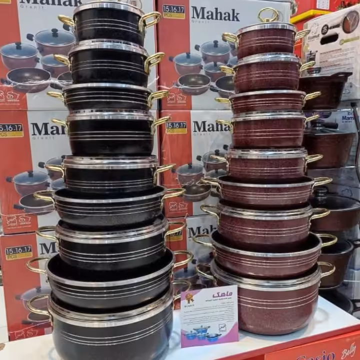 سرویس قابلمه و تابه 15پارچه کوشا