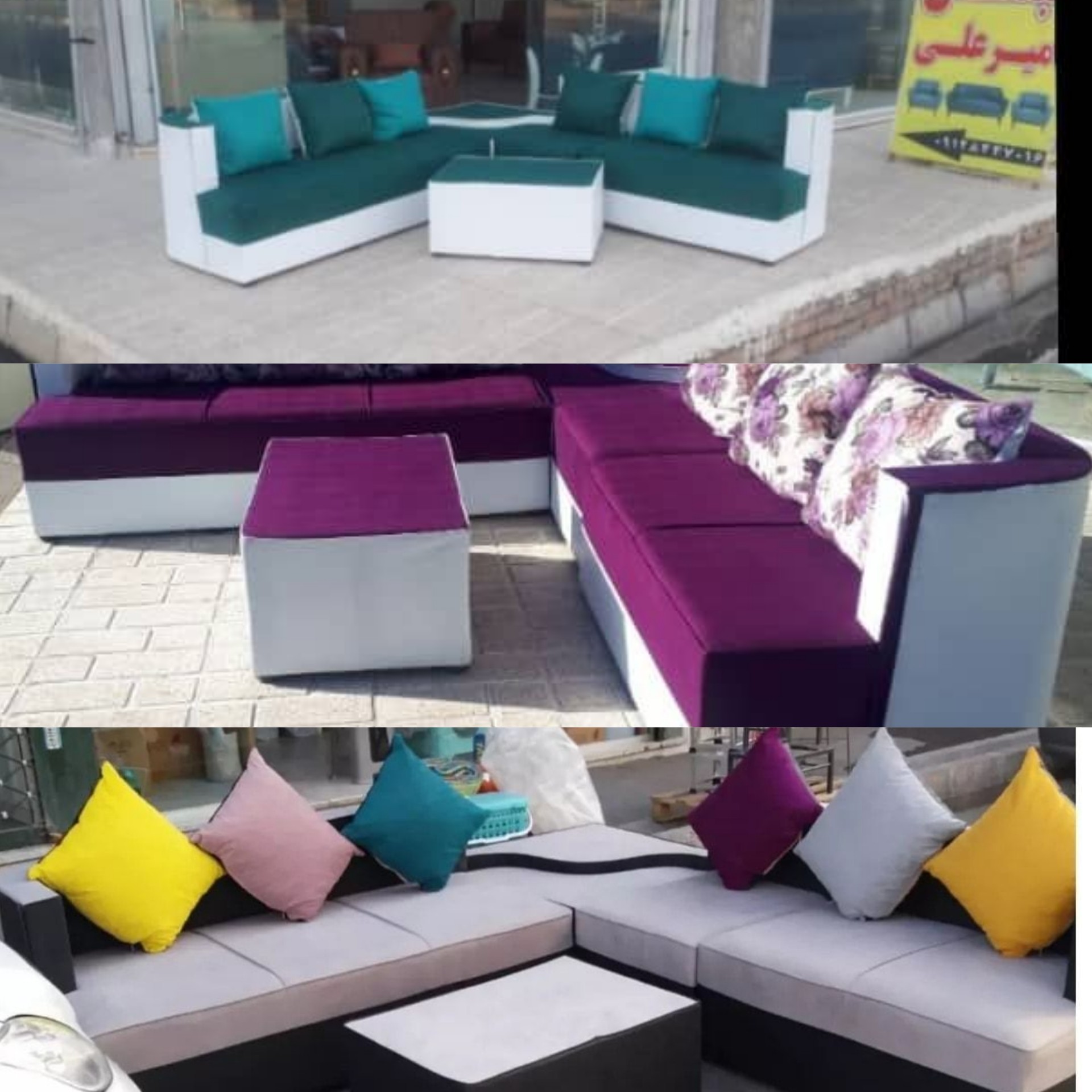 مبل ال کنج تنوع رنگ بالا