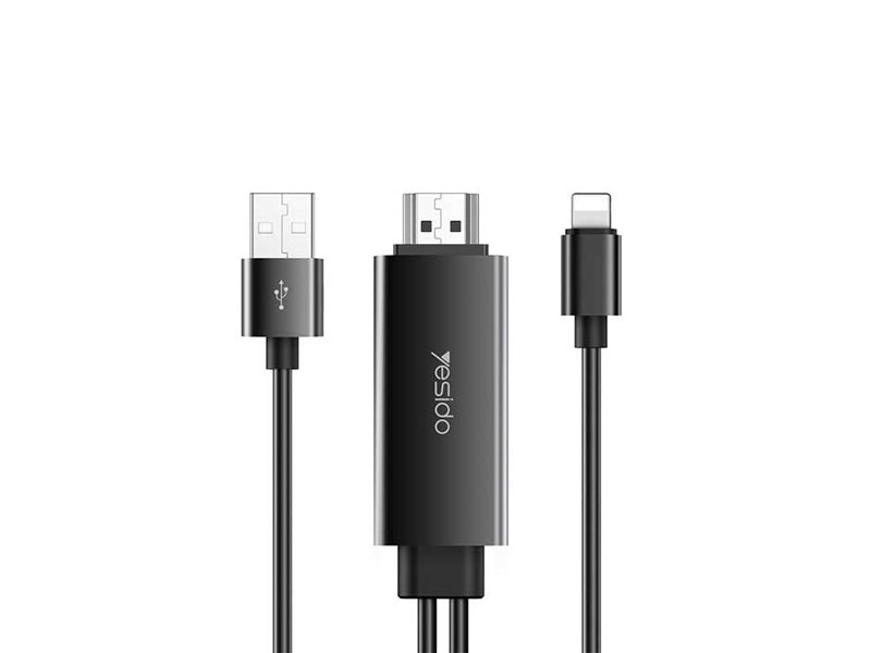 کابل لایتنینگ به اچ دی ام آی یسیدو Yesido HM04 Lightning To HDMI Adapter 1.8m