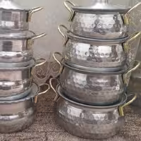 سرویس قابلمه رویی  چکشی  دسته دار  