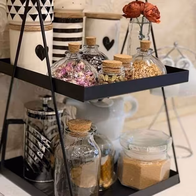 استند دو طبقه فلزی