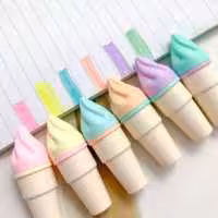 ماژیک هایلایتر علامت زن فانتزی طرح بستنی