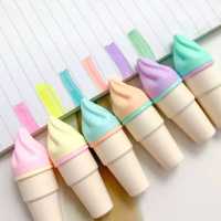 ماژیک هایلایتر علامت زن فانتزی طرح بستنی