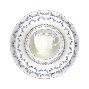 سرویس چینی 103 پارچه کامل فرانسیس سرمه‌ای