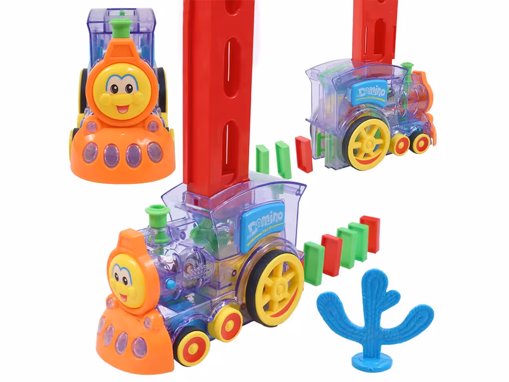 قطار دومینو ساز موزیکال اسباب بازی