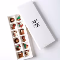 شکلات 12 تایی دست ساز Callebaut بلژیکی شیری