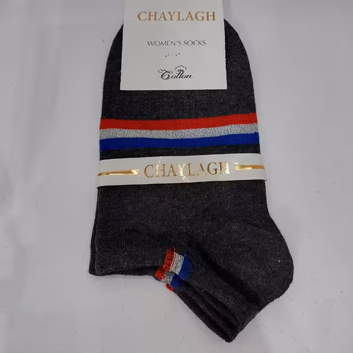 جوراب مچی اسپورت یک عدد رنگ زغال سنگی مناسب خانم ها و آقایان متناسب فصل تابستان 