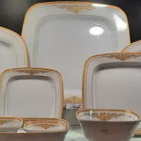 سرویس ملامین(چهار گوش)  6 نفره  41 پارچه تورزن