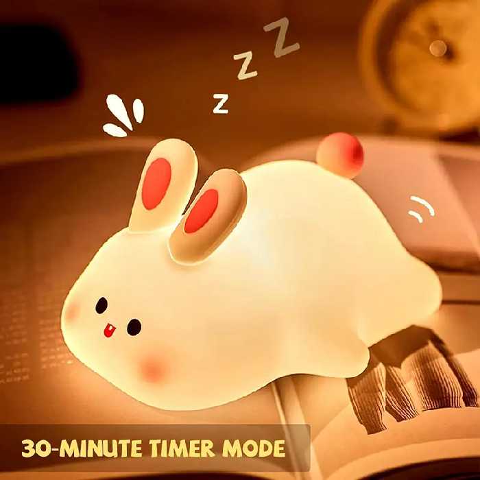 چراغ خواب سیلیکونی طرح خرگوش کد 121269