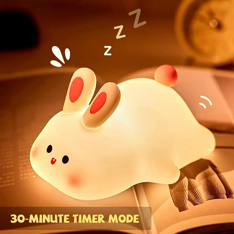 چراغ خواب سیلیکونی طرح خرگوش کد 121269