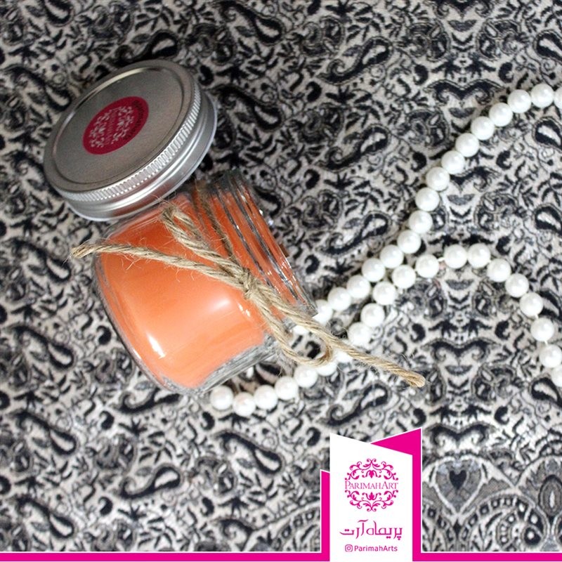 شمع معطر نارنجی کد5073 پریماه آرت - 1 عددی