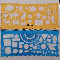  خط کش شابلون 2عددی پالمو  