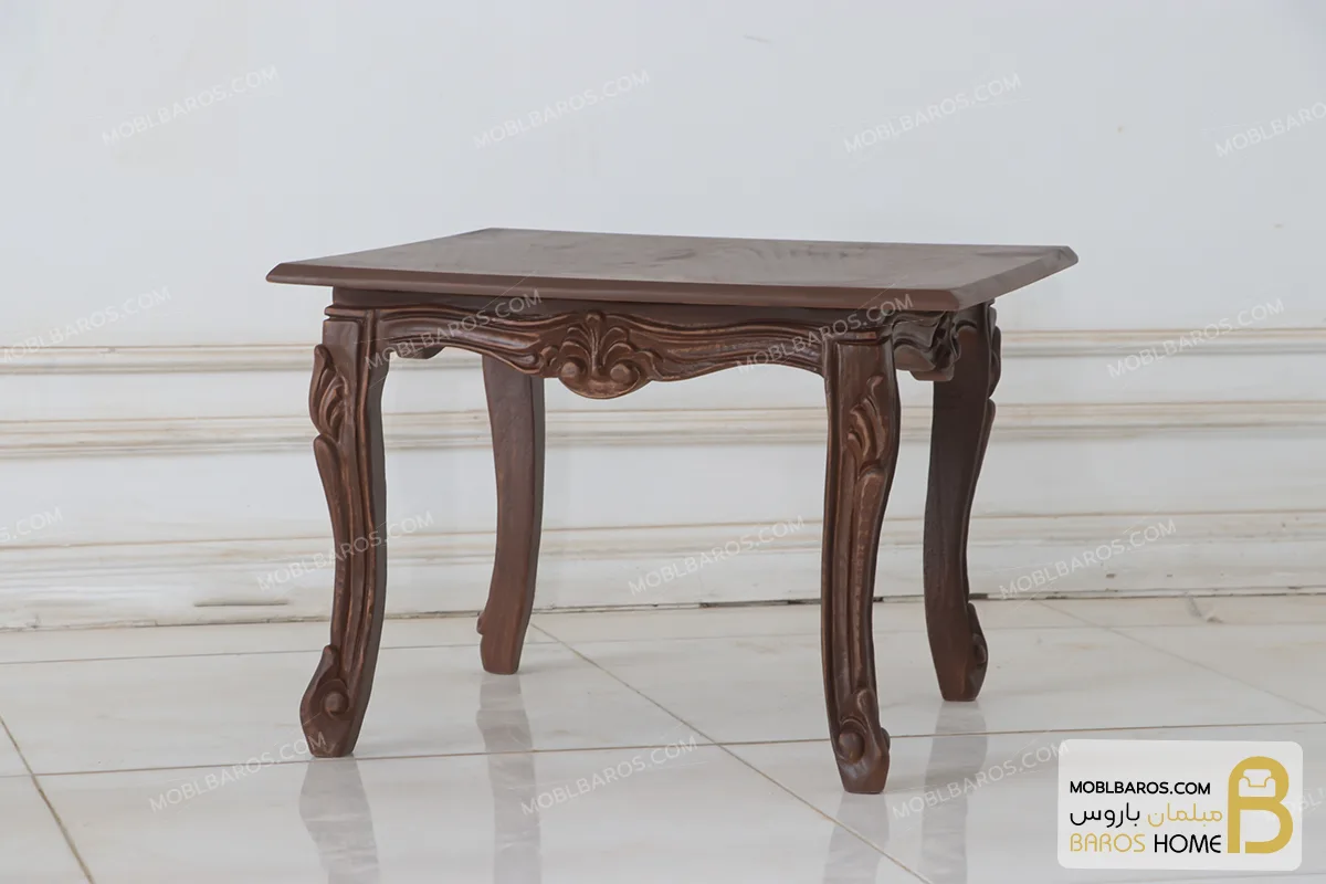 میز عسلی و کنار مبلی چوبی نازگل