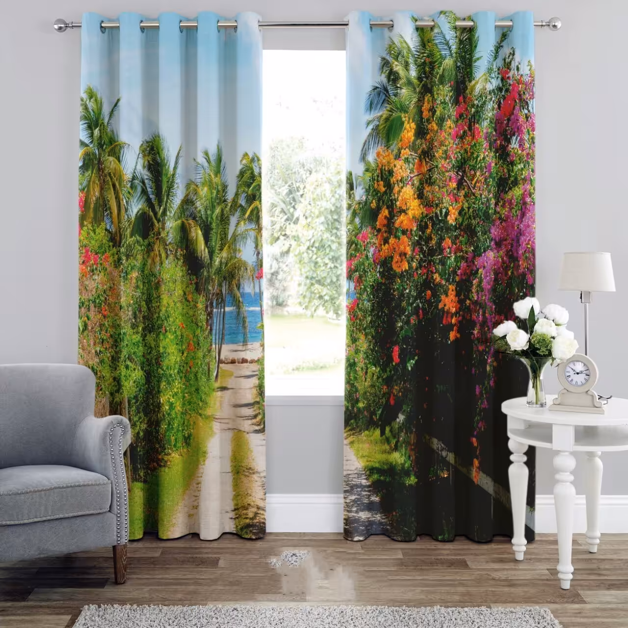 پرده چاپی  پانچ  طرح   نقاشی و منظره   کد 1695