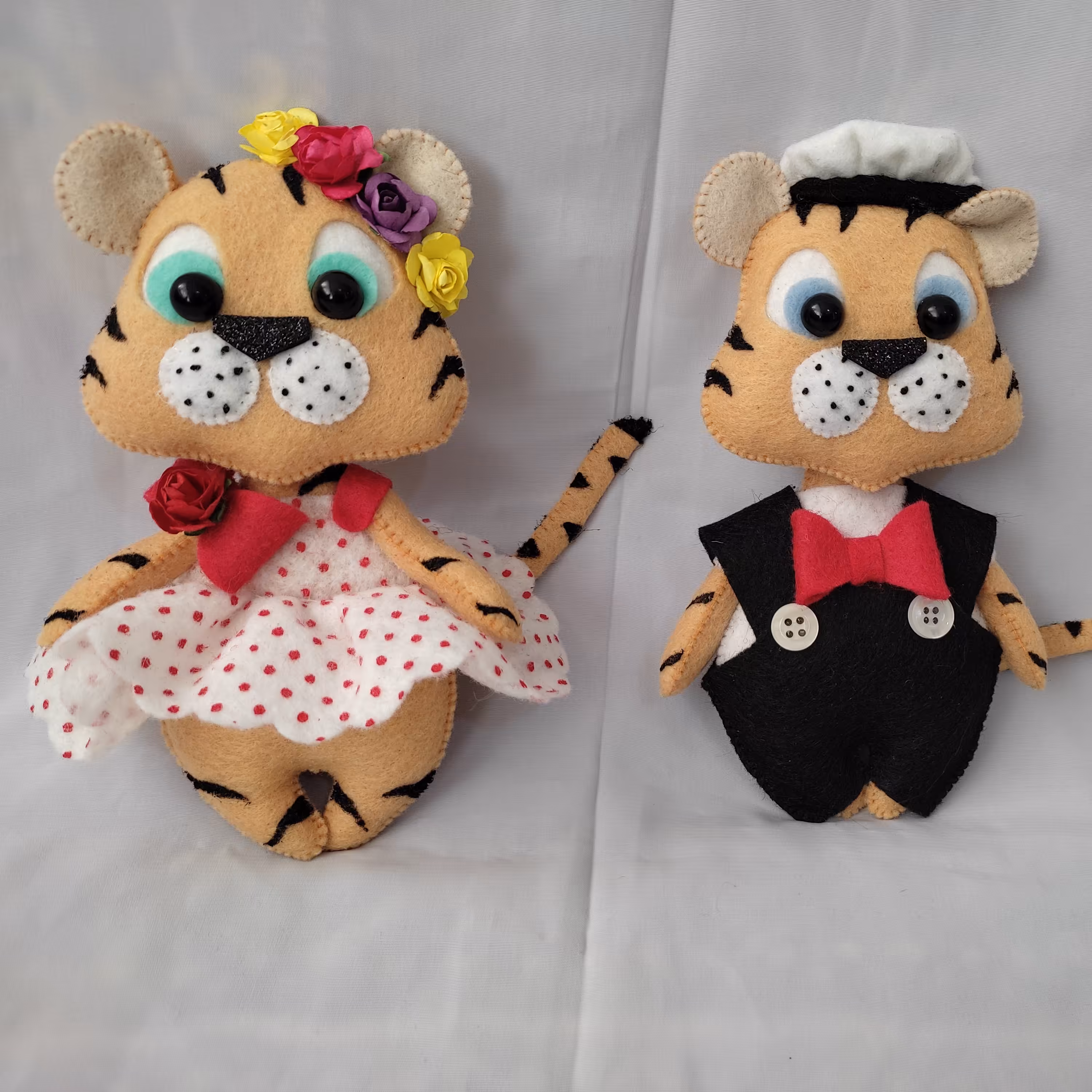 عروسک ببر نمدی(جفتی)