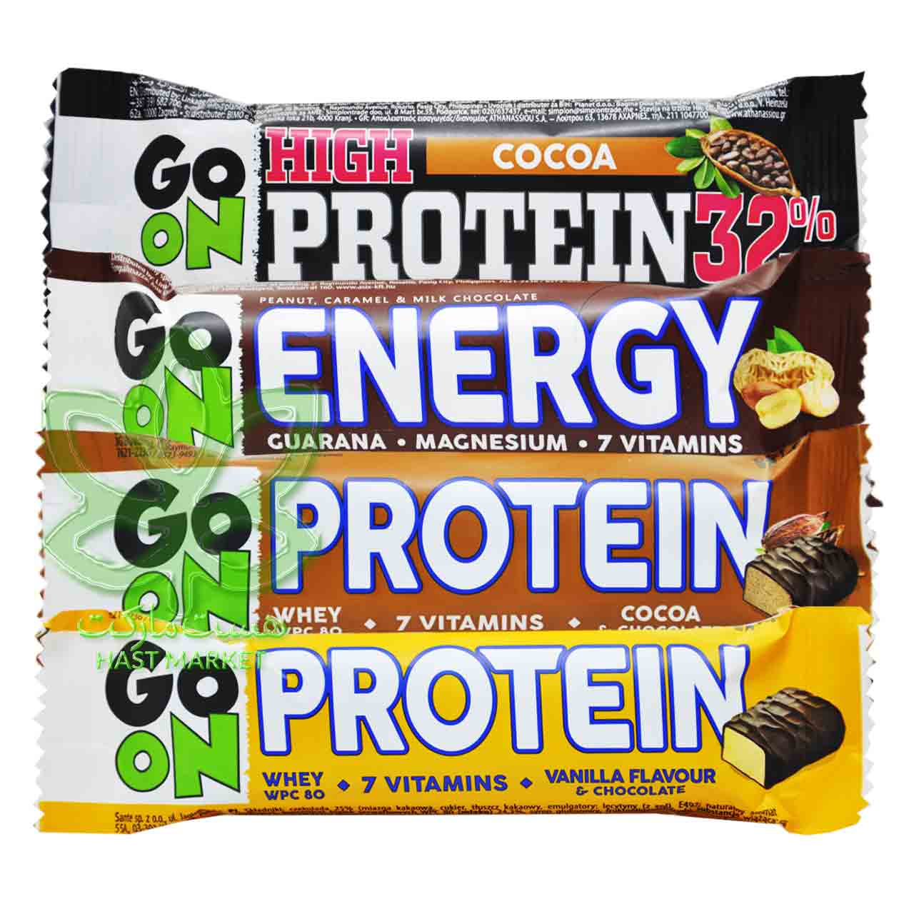 پک 4 تایی شکلات پروتئین بار گوآن - go on