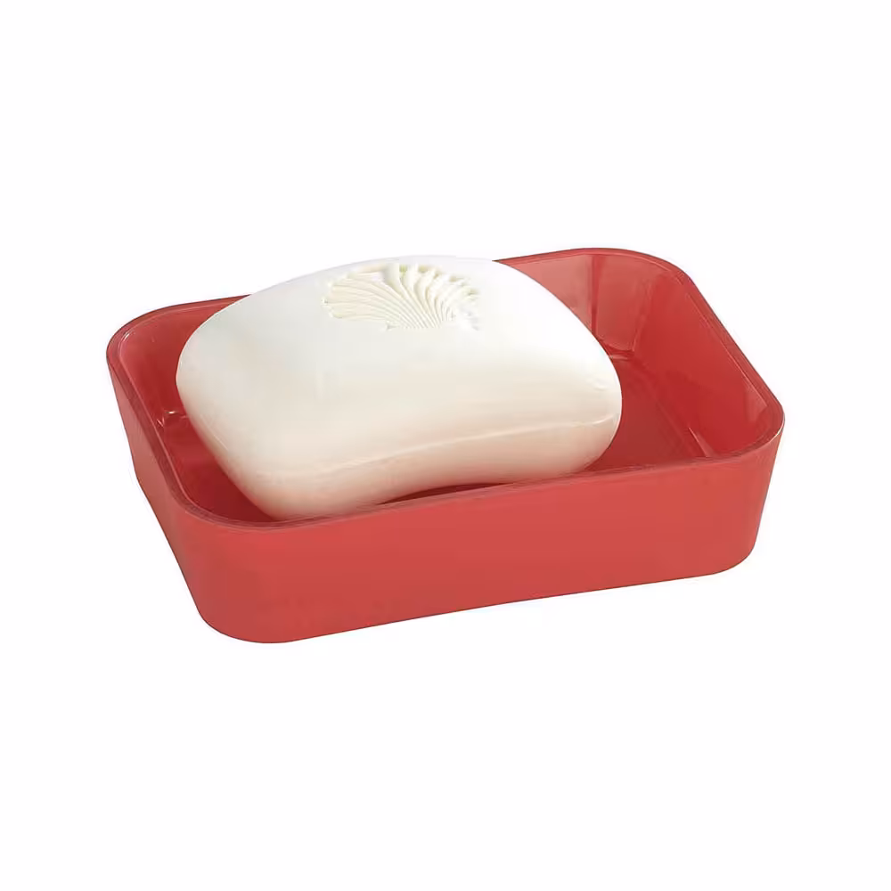 جا صابونی پلاستیکی مدل Rainbow Red طرح قدیمی برند ونکو