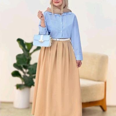 ست شومیز دامن مجلسی زنانه مدل گلاره جنس لنین درجه یک