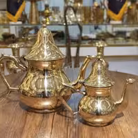 قوری برنجی ساده کوچک