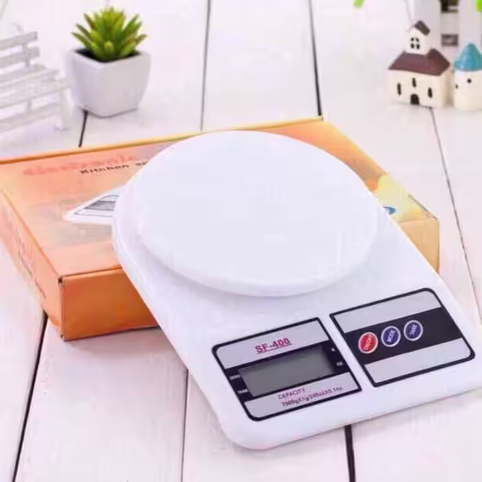 ترازو اشپزخانه الکترونیک   ظرفیت 1گرم تا 10 کیلو گرم .نمایشگر ال ای دی .باطری خور. صفر کن  