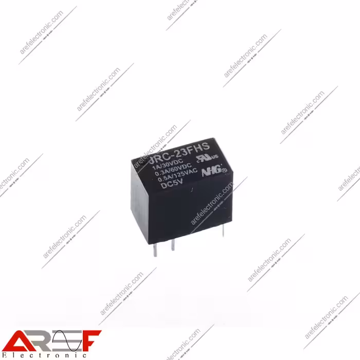 رله مینیاتوری NHG مدل JRC-23FHS دارای 5 ولت و 6 پین - فروشگاه عارف الکترونیک