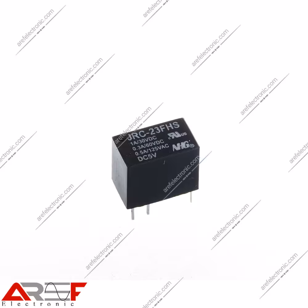 رله مینیاتوری NHG مدل JRC-23FHS دارای 5 ولت و 6 پین - فروشگاه عارف الکترونیک