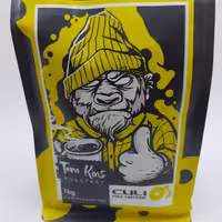 دانه قهوه 90درصد  روبوستا کولی زرد تام کینز 1 کیلویی