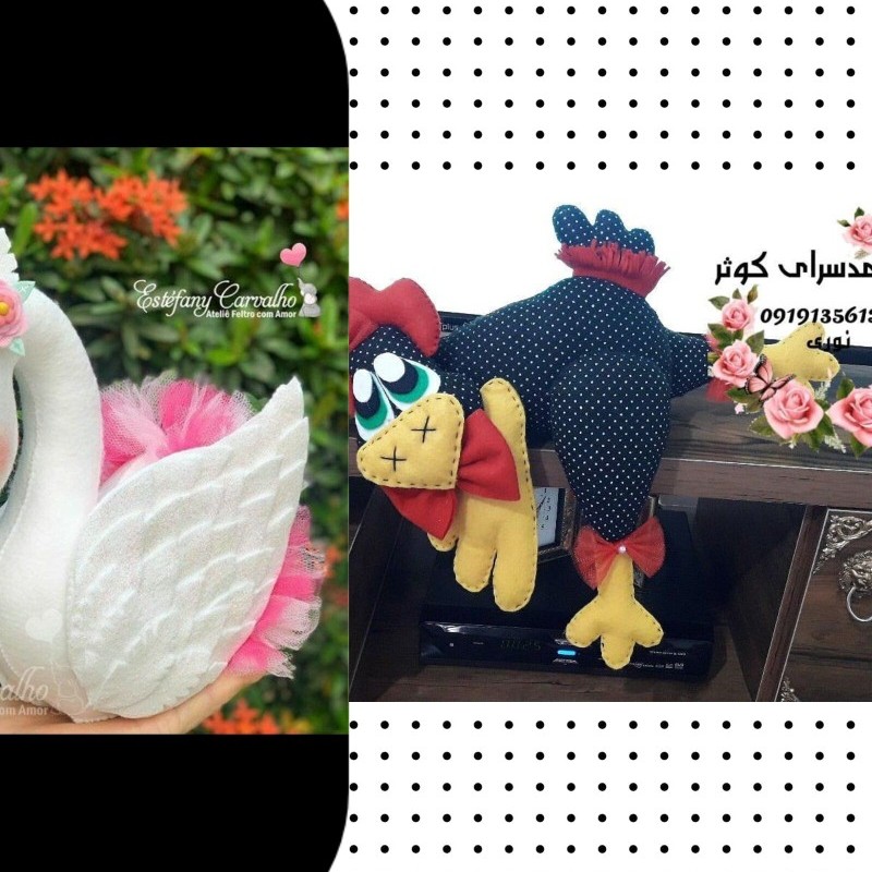 مرغ دکوری  برای روی تستر 