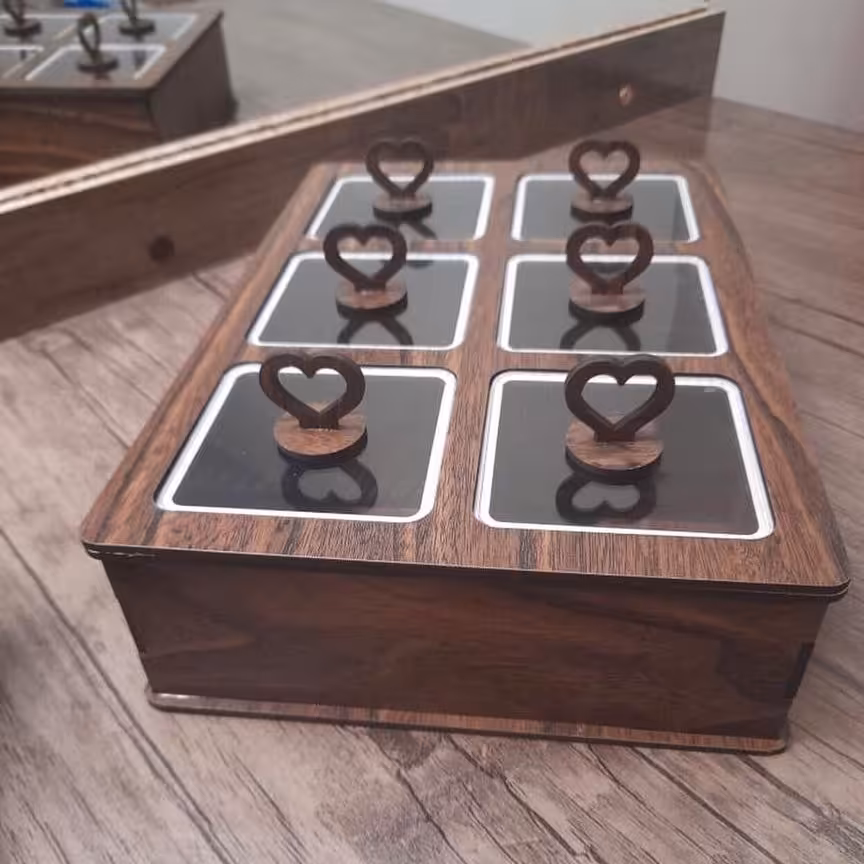 جعبه تی بگ 6 خانه یا جعبه دمنوش