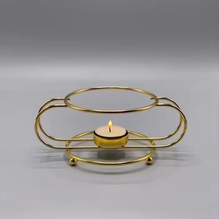 وارمر قوری فلزی طلایی
