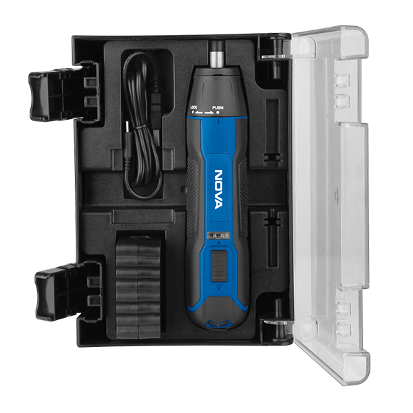 پیچ گوشتی شارژی 3.6 ولت نووا مدل 7435 ست 33 پارچه