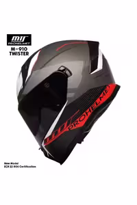کلاه کاسکت موتورسیکلت مشکی موتور M 910 ایمنی بسته ام تی اس MTS