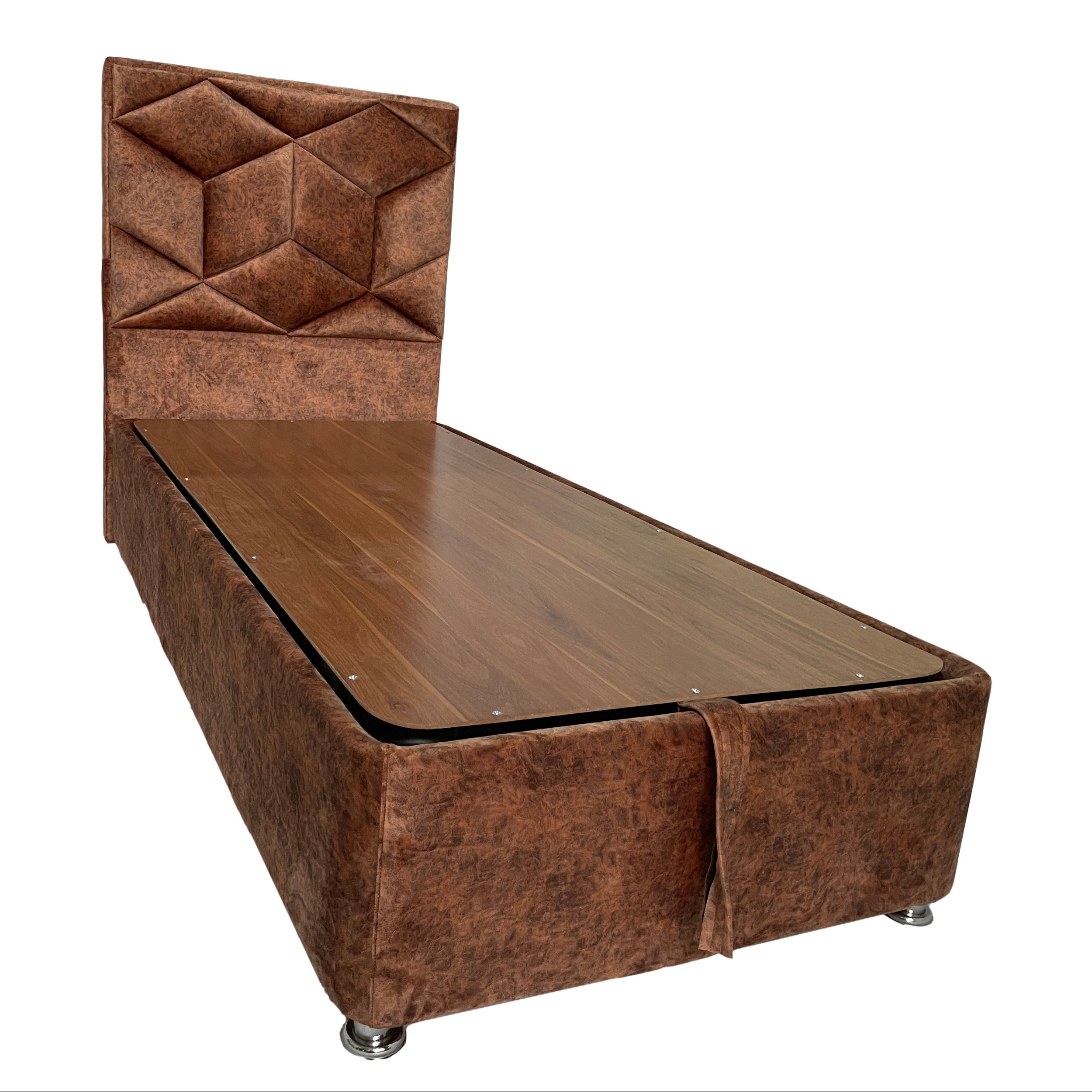 تخت خواب یک نفره جکدار با تاج