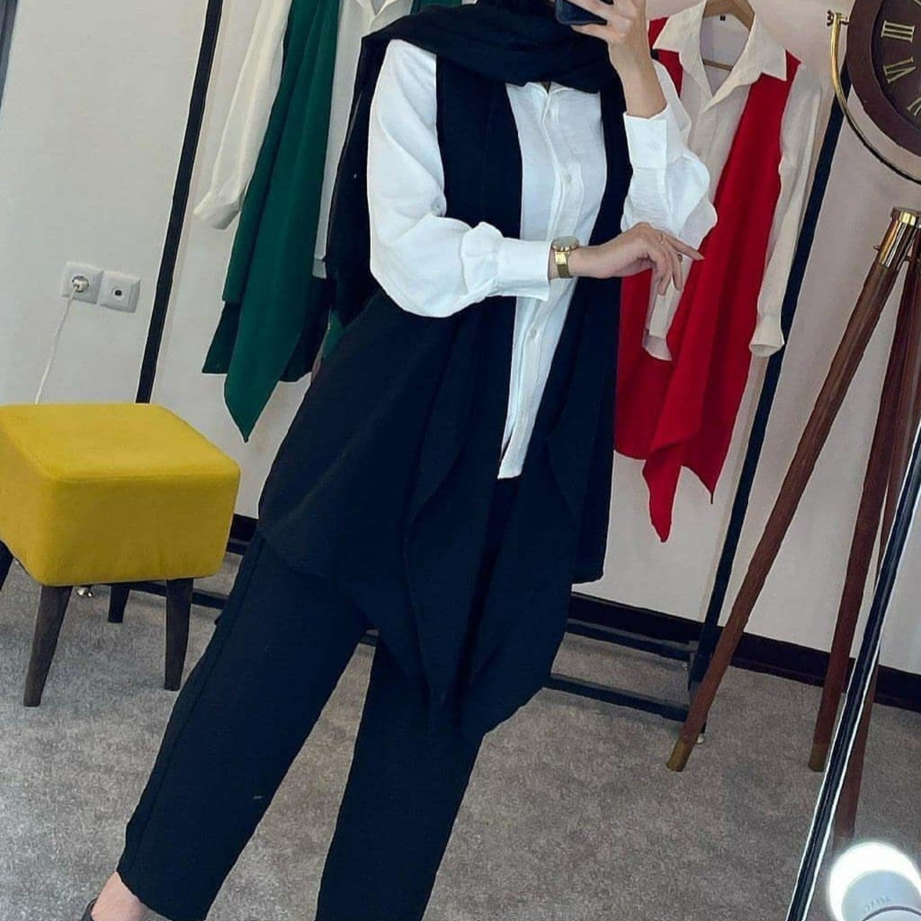 ست سه تیکه سارافون شومیز شلوار