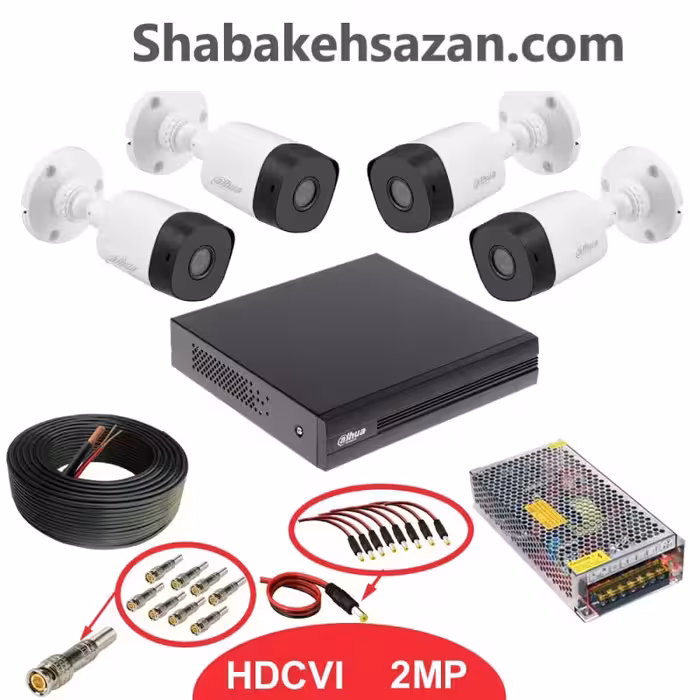 پکیج 6 دوربین مداربسته داهوا T1A21P