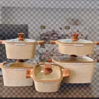 سرویس قابلمه 10 پارچه مربعی زیو ترکیه مدل 7170