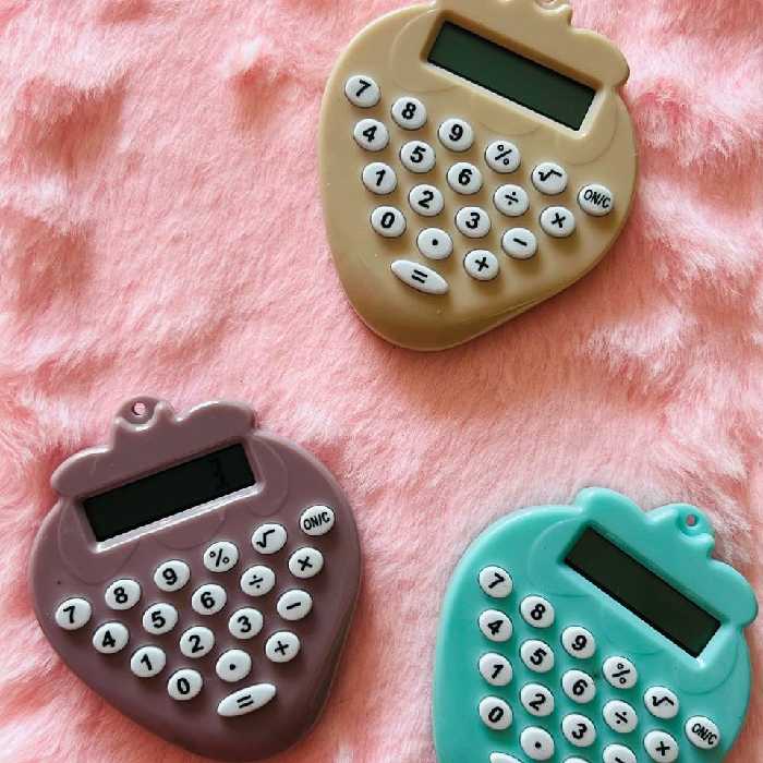 مینی ماشین حساب طرح توت فرنگی
