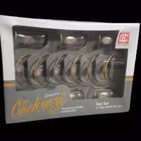 سریس استکان نلبکی لبه طلایی